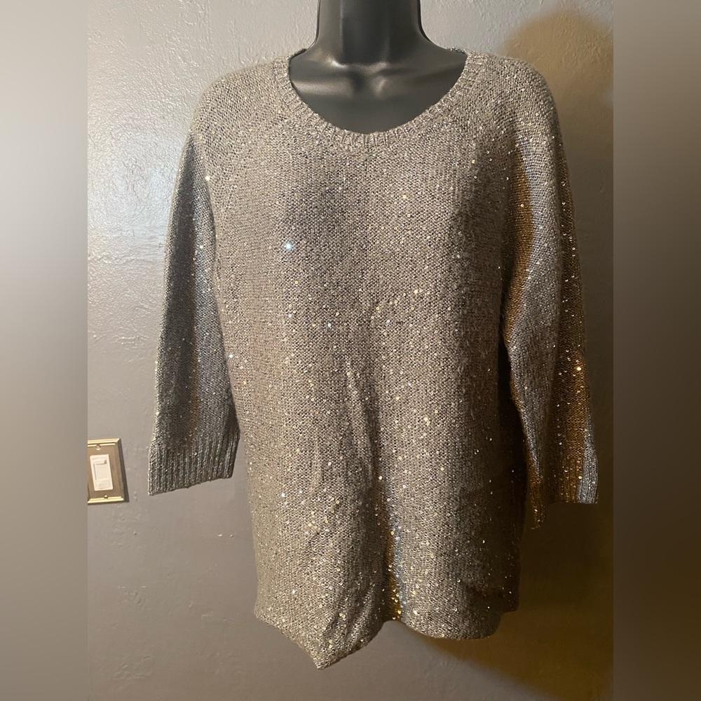 Anne Klein Sequin sweater